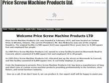 Tablet Screenshot of pricescrewmachine.com